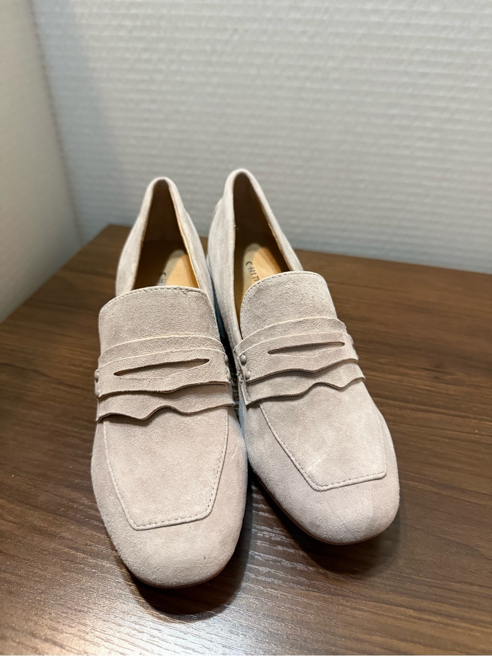 Soft Grey Chinese Laundry Men's Suede Loafers